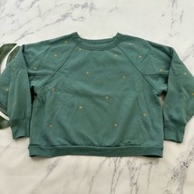 Universal Thread Womens Pullover Sweatshirt Size XL Green Hearts Embroid... - $19.79