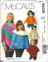 McCalls 5226 Girls Poncho Pattern - $10.64 CAD