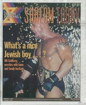 Shalom Today Newspaper Bill Goldberg WCW Wrestling 02-09-1999 Jewish Journal - £7.87 GBP
