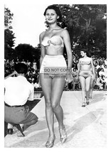 Young Sophia Loren At Beauty Contest In Naples France 1949 5X7 B&amp;W Photo - £6.63 GBP