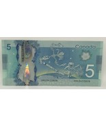 Canadian 2013 $5 M.Carney Changeover Note Serial # HBG3433826 - £11.57 GBP