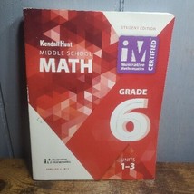 Kendall Hunt Middle School Math Grade 6 Units 1-3, Pb - £9.49 GBP