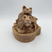 RICK CAIN Pride Limited Edition 630/2000 Sculpture Signed Trinket Box Lions - $1,257.16 MXN