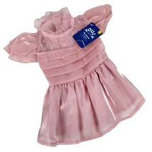 Youly Charmer Pink Ruffle Princess Dress with Lace Detail for Dogs Small... - $16.66