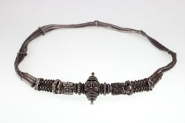 Vintage Traditional Indian Maiden's Silver Belt, Wedding Belt 28.5" 250.3gr - $3,148.20