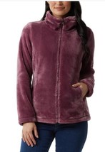 32 Degrees Womens Jacket Purple Plush Pockets Faux Fur Heavyweight Long ... - $800.78 MXN