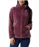 32 Degrees Womens Jacket Purple Plush Pockets Faux Fur Heavyweight Long ... - $791.72 MXN