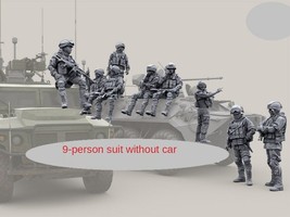 1/35 Resin Die-cast Figure Model Kit Russian 09 soldiers Unassembled Unpainted - £19.10 GBP