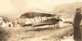 WWI Photograph Of Aircraft With Civilian Onlookers In The Background - $819.40 MXN