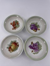 Koenigszelt 5&quot; Fruit Dessert Bowls Fruit Pattern Hand Painted Germany 19... - $7.99