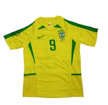 Brazil 2002 Home Jersey with Ronaldo 9 edition /LIMITED EDITION - £39.16 GBP