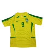 Brazil 2002 Home Jersey with Ronaldo 9 edition /LIMITED EDITION - £38.71 GBP