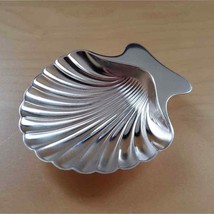 Tiffany &amp; Co Clam Sea Shell Dish Sterling Silver Footed Collectible Decor - £236.86 GBP
