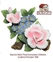 Seymour Mann 1996 Floral Bernini Porcelain Sculpture Vintage - £23.94 GBP
