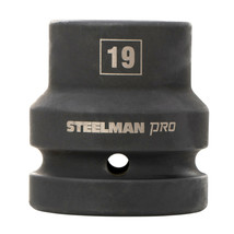 STEELMAN PRO 1-Inch Drive 19mm 4-Point Square Budd Impact Socket, 60558 - £21.54 GBP