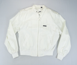 Vintage Members Only Jacket Mens Size 42 M/L White Long Sleeve Coat - $22.75