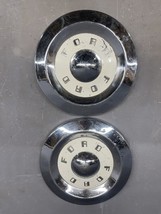 1955-1960 Ford Thunderbird Fairlane 10.5" Poverty Dog Dish Hub Caps Hubc... - $120.29