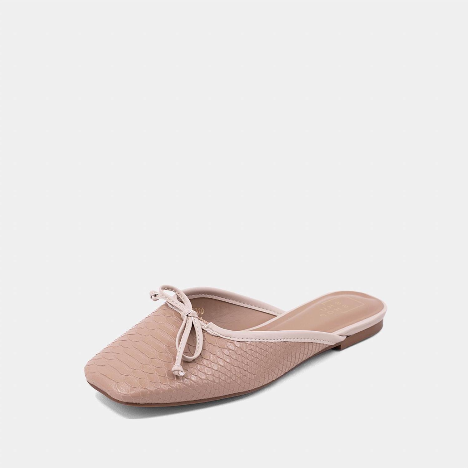 Shu Shop women&#39;s andrea slip-on mule Nude Snake - $48.00
