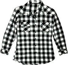OCHENTA Women Mid-Long Style Roll-Up Sleeve Button Down Plaid Flannel Sh... - £15.56 GBP