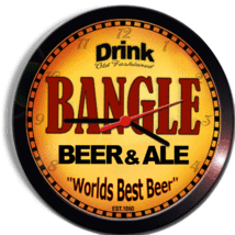 BANGLE BEER and ALE BREWERY CERVEZA WALL CLOCK - $29.99