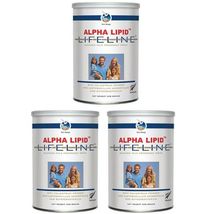 3 x 450g Alpha Lipid Lifeline Blended Milk Powdered Drink DHL - £230.57 GBP