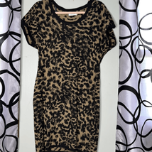 Calvin Klein Cheetah Print Sweater Dress. Size Large - $31.36