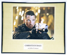 Christian Bale Signed Framed 16x20 Photo Display AW Terminator Salvation - $296.99