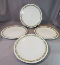 Corelle Green Spring Blossom Crazy Dinner Plates 10.25 in Corning Set of... - £15.73 GBP