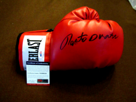 ROBERTO DURAN BOXING CHAMPION SIGNED AUTO RIGHT EVERLAST BOXING GLOVE PS... - £194.68 GBP