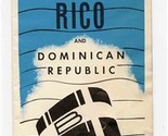 S S Puerto Rico Brochure Bull Lines 1950&#39;s Information Fares Accommodati... - $41.58
