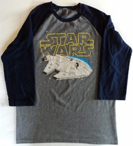 Men&#39;s Star Wars Digitized Millennium Falcon 3/4 Sleeve T-Shirt - Size M ... - £10.54 GBP