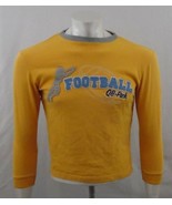 Old Navy - Boys Yellow  Long Sleeve Ribbed Crew Neck Football Shirt Size M - $7.92
