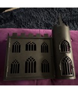 Haunted Castle Halloween Candle Holder Decoration Tea Lite Black Metal S... - $816.78 MXN