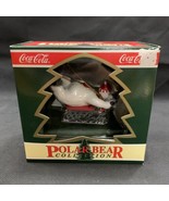 NEW Coca-Cola Bottle Polar Bear Christmas Xmas Holiday Ornament Sledding... - €8,54 EUR