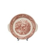 Vintage Memory Lane Red Plate Mill Scene Farmhouse Decor - $14.85