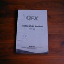 QFX VP-109 Digital Multimedia Player Instruction Manual - $12.86