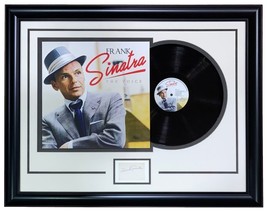 Frank Sinatra Signed Framed 3x5 Index Card w/ The Voice Vinyl Record JSA... - £2,558.73 GBP