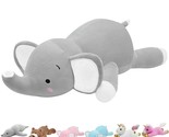 4.2Lbs 23&quot; Elephant Weighted Stuffed Animals, Elephant Plush Hugging Pil... - $38.94