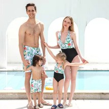 Mommy and me bathing suit family matching swimsuit mother daughter swimwear dad  - £28.80 GBP