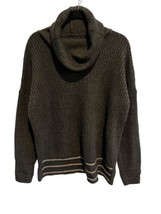 Prana Womens Sweater Funen Loop Gray Cowl Neck Pullover Sz Xl - £21.83 GBP