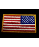 Reverse American Flag Patch USA Patch US United States Patch Embroidered... - £1.72 GBP