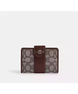 Coach Wallet Medium Corner Zip Tabby In Signature Jacquard (Signature Br... - $89.00