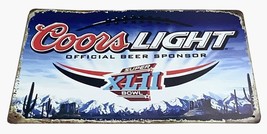 Coors Light Official Beer Sponsor Super Bowl XLII Metal Sign 12&quot; x 8&quot; 2007 - £32.36 GBP