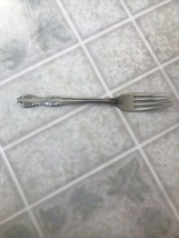 VINTAGE UTICA WOODBINE STAINLESS 7 1/4&quot; DINNER FORK FLATWARE - $9.81