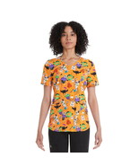 Scrubstar Women’s Scary Sweets V-Neck Scrub Top Multicolor M - £17.92 GBP