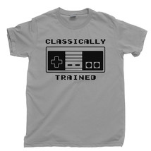 Classically Trained T Shirt, 80s 90s Vintage Video Games Men&#39;s Cotton Tee Shirt - £11.18 GBP