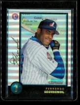 Vintage 1998 Bowman Chrome Refractor Baseball Card #394 Fernando Seguignol Expos - £10.07 GBP