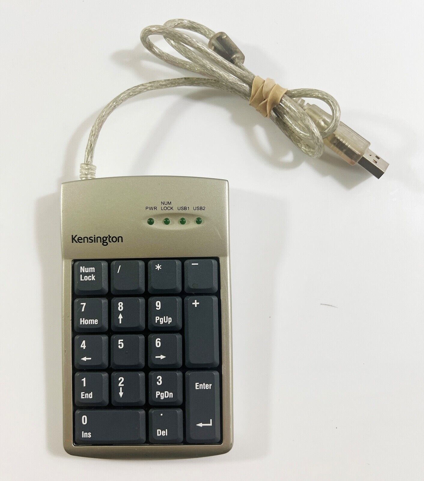 Kensington Pocket Wired KeyPad with 2-Port USB Hub, Model #33006 - $4.44