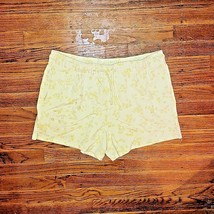 ABOUND Shorts Green Yellow Moxie Floral Women Pockets Elastic Waist Size... - £10.88 GBP