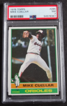 1976 Topps #285 Mike Cuellar Baltimore Orioles Baseball Card PSA 7 NM - £15.98 GBP